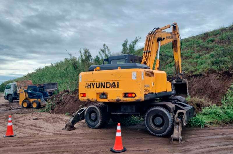 La Municipalidad mantiene el espacio de las colectoras de la RN 226