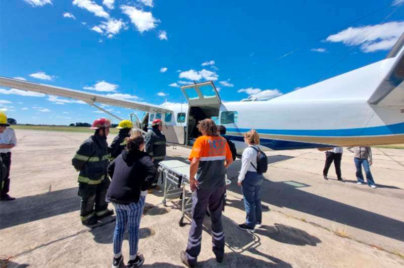 Se realizó un nuevo vuelo sanitario