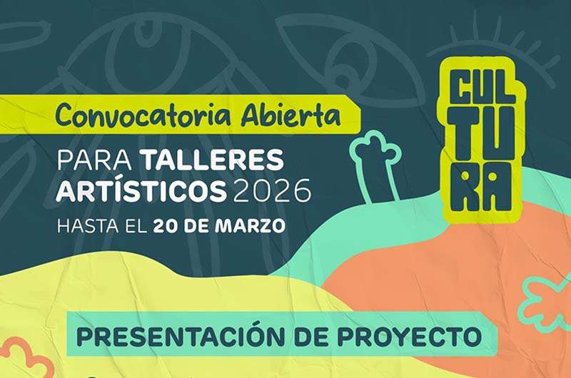 Convocatoria abierta para talleres artísticos 2026