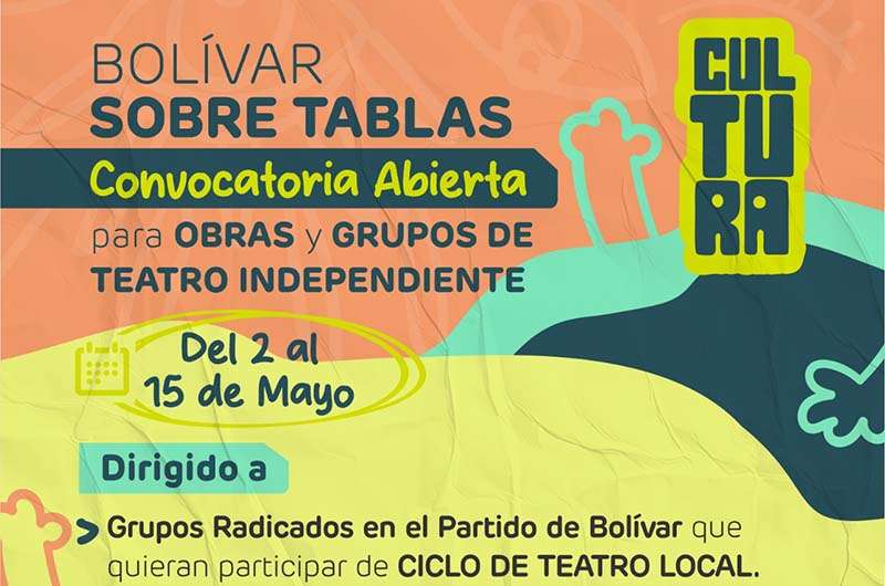 Convocatoria abierta para el ciclo de teatro local