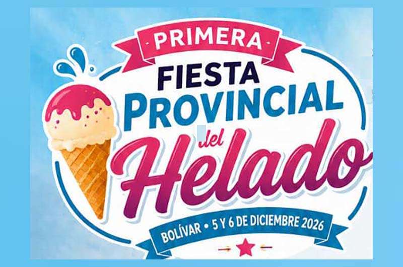 Bolívar será sede de la Primera Fiesta Provincial del Helado